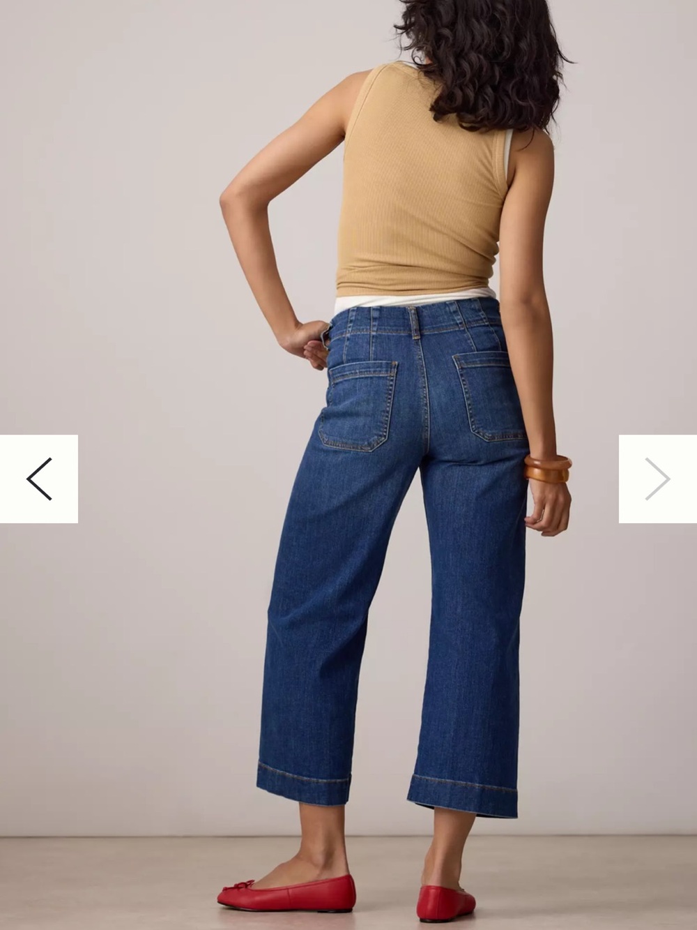 Maeve Colette High-Rise Wide-Leg Cropped Jeans - Picture 2 of 8
